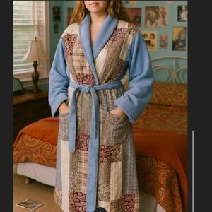 Lucky brand vintage patchwork y2k robe
